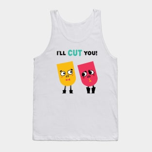 Snipperclips: I'll Cut You! Tank Top